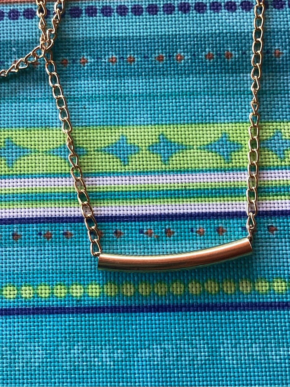 Superstar Accessories Necklace with wood, tassel and gold tone accents